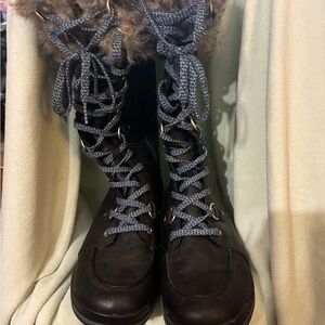Merrell Black Leather Winter Boots